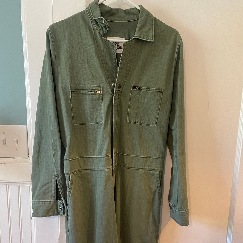Lee's Green Vintage Modern Union-Alls Jumpsuit Coveralls